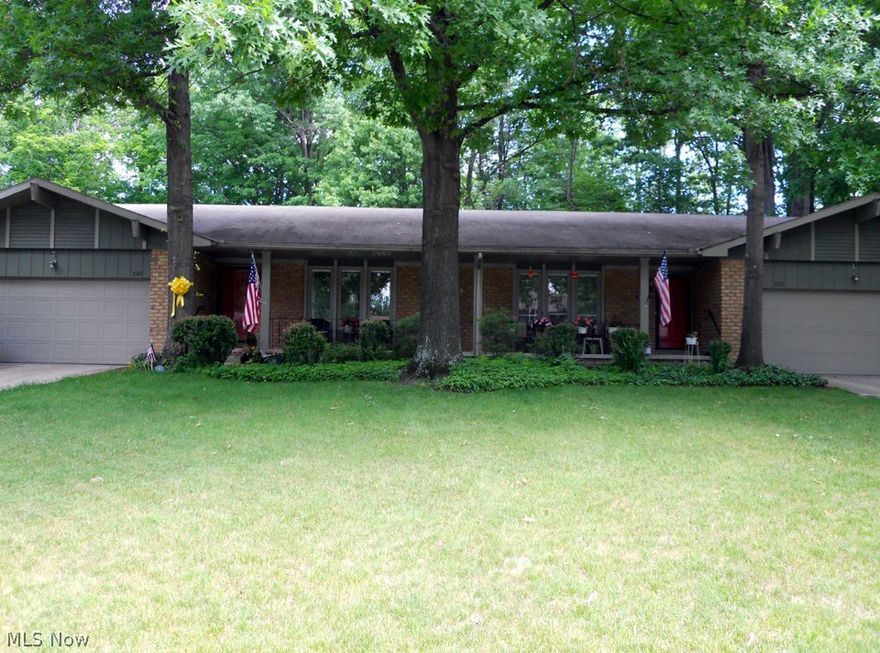 Beautiful ranch duplex in Stow, Ohio. Each side is 1412 sqft. with 2 bedrooms and 1.5 baths, there are eat-in kitchens,  formal living rooms, family rooms with  fireplaces, sliding glass doors leading to private outdoor patios that have lovely views of the wooded back yard. Both kitchens have stove/oven, refrigerator, dishwasher and these appliances will transfer. 1569 has a 1st floor laundry, both units have 2 car garages. The basements are huge. Don’t miss this rare opportunity.