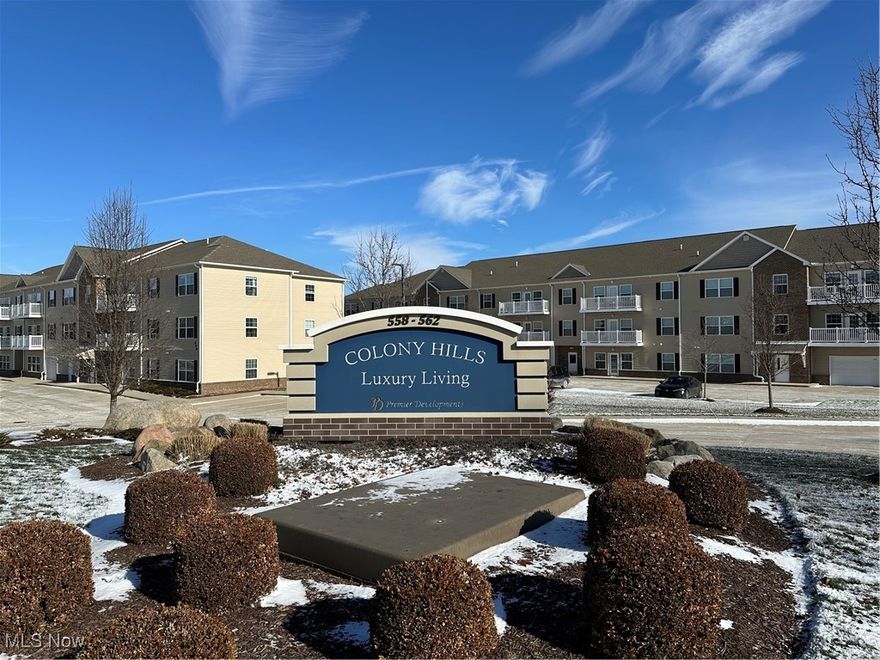 Spacious and modern 2 bedroom 2 bath apartment available at the beautiful Colony Hills Apartment Community. This unit offers an open floor plan with granite counter tops, stainless steel appliances and 9-foot ceilings. Generous bedroom sizes. Primary bedroom boasts a large walk in closet as well as an in suite full bath. Guest bath down the hall with included washer and dryer. Additional features include Attached Heated Garage, Elevator, Community Gathering Room, Controlled Access, Surveillance Cameras, Pet Park, and Indoor Mailboxes and Parcel Lockers. Pet Policy: One cat or one dog per unit, Dogs must be under 30 pounds. One time, Non-refundable $200 Pet Fee plus $35.00/month pet rent. All adult occupants must fill in an online application that runs credit, criminal and eviction history plus income verification. $50 app fee per person. (Photos of a similar staged unit with the same layout)