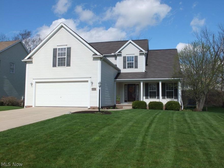 This one has it all!! Wonderful open and bright floor plan in this 2,300+ square foot home with fantastic backyard! First floor master suite with master bedroom with vaulted ceilings, master bath with dual sinks, walk-in closet and soaker garden tub. 2 story foyer with hardwood floors. 2 story great room with corner gas fireplace. Open kitchen with pantry, stainless steel appliances and open counter bar to dinette. First floor laundry with tile floors, powder room and flex room that could be an office or a dining room. The second floor offers 3 generous size bedrooms and a full bath. The 4th bedroom is 19X14 and could also be used as a bonus room...very convenient floor plan! The lower level has daylight windows and is ready for your finishing touches. The backyard is private and has a 20X16 deck that overlooks your tree lined yard. New hot water tank in 2015, new tile in master bath, powder room and laundry room. This is the one you have been looking for!!