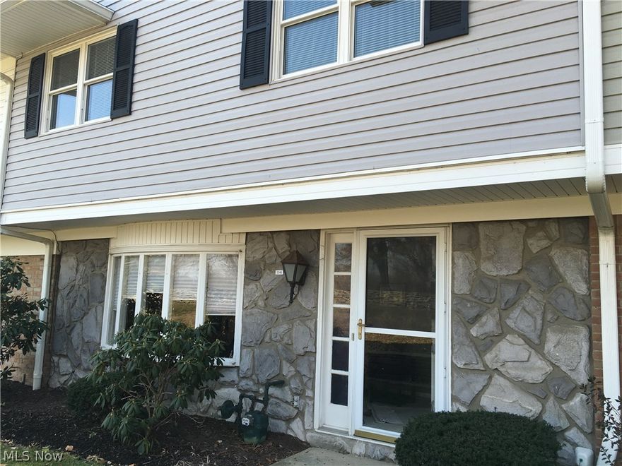 Check out this rare find today.  Open floor plan, this very clean condo offers 1536 sq ft with 4 bedrooms, 2.5 baths, 1st floor laundry, and 2-car garage which has been well maintained throughout the years.  Quiet, well-kept location near dead end with enjoyable walking areas.  Most recent updates include windows, furnace, central air, plumbing and surround tub, vertical blinds, Pergo laminate flooring to name a few.  Nice updated roof, siding and gutters by the association.  Extra insulation in attic.  Room for everyone and move-in condition ready.  Convenient to I-77 and other major highways to Akron and Canton.  Nearby golfing, park, playground, in-ground pool, and clubhouse activities.  Private BBQ brick patio. Newer garage door opener and man door.  Association fee includes cable, trash, pool, clubhouse use, building insurance, exterior maintenance, snow removal (drives and parking), reserve fund, roof and lawn care. Easy drive to local restaurants, shopping, schools, and entertainment.  Call for your private showing.