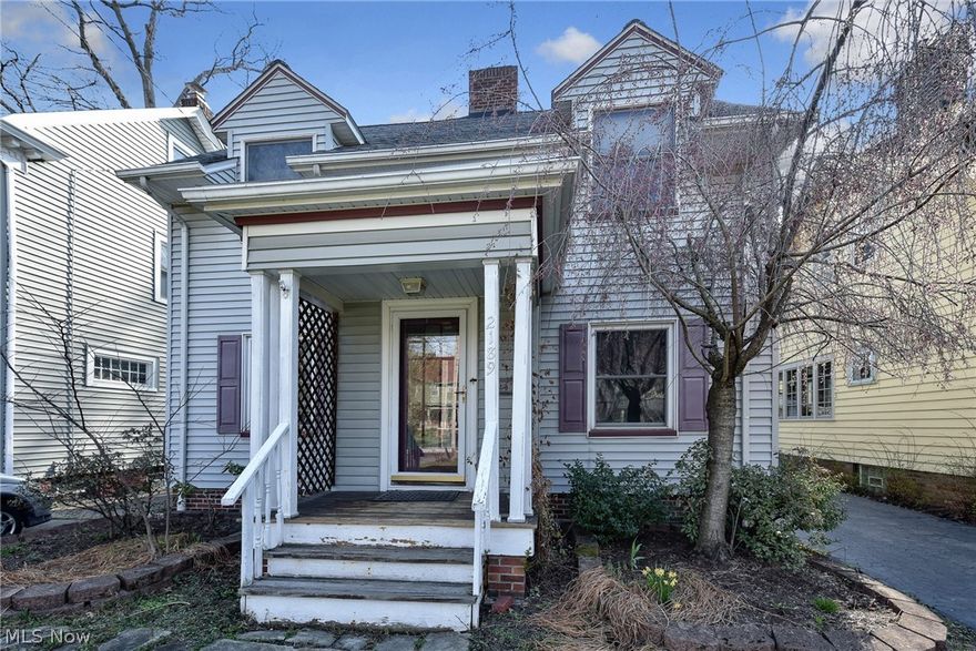 Adorable Cleveland Heights home! Loads of charm, deep backyard. Open, bright first floor plan, cute kitchen overlooks yard, 1/2 bath on first and 3 bedrooms + bath on second. Fantastic location, with close proximity to Cedar Lee, Cedar Fairmount, University Circle, hospitals, etc. Buyer to assume all Cleveland Heights POS violations.