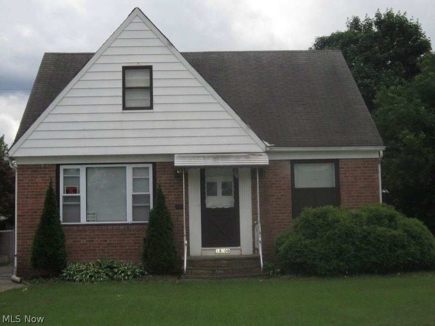 Great Opportunity Short Sale - Solid Brick Bungalow, eat-in kitchen, carpeting throughout.  Short Sale subject to Lender's Approval.  Proof of funds or Pre-Approval required with offer; Seller will not make any repairs.Buyer to assume Maple Hts Point of Sale violations.  Property being sold "as-is."    Any inspections have to be conducted prior to Short Sale Approval.  Hot Water Tank and Furnace approximately 2 years old.  Call for your private showing.