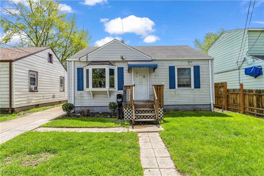 This lovely West Cleveland ranch is the perfect find for first time home buyers or investors looking for a solid single family. Full of great modern updates, it has plenty to love! Inside is a bright and updated interior with new vinyl flooring throughout, fresh paint and vinyl windows. The large living room continues to updated kitchen which features a small dining area, new appliances and convenient first floor laundry with additional storage closets! The home has 2 good sized bedrooms, each with their own closets and an updated full bath with vinyl flooring and chic tile tub surround. Outside is a huge mostly fenced-in backyard with covered rear porch and detached single car garage - the perfect space for creating your own private outdoor oasis! Located within easy distance of multiple highways, the home has a central location near shopping, food, parks and more! Don't miss out on this great home - schedule a showing to see it for yourself!