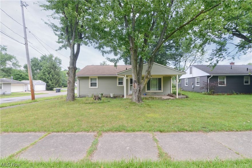 Great potential here in this ranch home, yes there is work to be done but if you got the time and the energy, this may be a perfect fit! Three bedrooms and one full bath! Large eat in kitchen and living room. The breezeway was finished into a laundry room / mudroom/family room....your choice when you remodel! Attached two car garage. Corner lot. SOLD AS IS, ESTATE. Call today, this will move quickly.