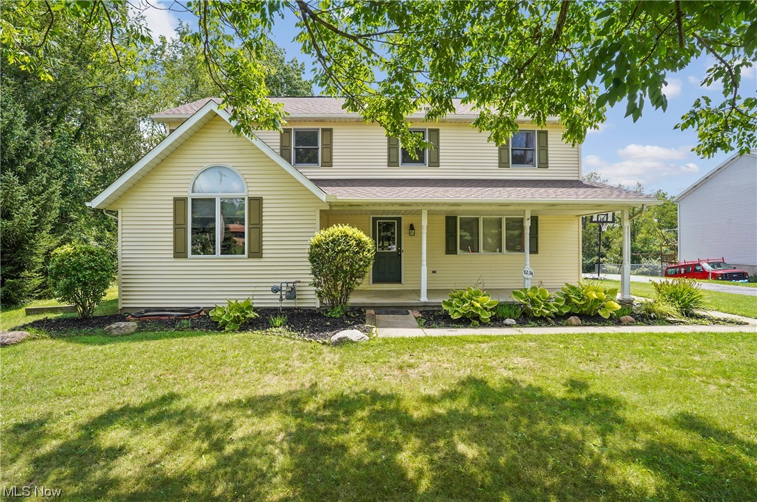 Welcome home to this lovely Jackson Township Colonial situated on a 1/2 acre lot in a great location within close proximity to schools and park. Welcoming front porch with room for rockers! Formal living room and large dining area in the eat in kitchen with bay window and breakfast bar. First floor master suite plus a first floor den with vaulted ceiling and closet which could be a second 1st floor bedroom if needed. The second floor has 5 additional bedrooms and two full baths. New carpet and fresh paint throughout. Partially finished full basement and a three car garage. Home warranty included. Call today!