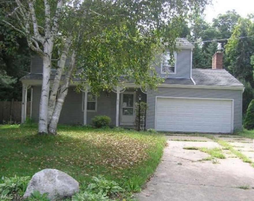 Nicer 4 bedroom, 2 ½ bath colonial style 2 story home conveniently located on a mature treed lot in an established neighborhood.  This home offers 1,980  s.f. of  living space with an a galley style oak kitchen, hardwood floors, wood burning fireplace, 6 panel doors, some detailed wood work, and a full basement.   This home also has a rear deck, front porch, and 2 car attached garage.  REO Property, Sold AS-IS W/O Repair, Warranty or Seller Disclosure. The Listing Broker & Seller assume no responsibility & make no guarantees, warranties or representations as to the availability or accuracy of information contained herein. Buyer or buyer's agent responsible for confirmation of information contained herein. Water activation not permitted, only air pressure test.