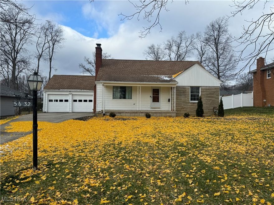Beautiful spacious ready to move in Austintown home. Almost completely remodeled and updated in 2011, large living room with gas fireplace, formal dining room , updated kitchen and 2 generous sized bedrooms on the first floor with hardwood floors under carpet.  Upstairs  spacious owner bedroom with half bath and walk in closet. There is partially finished basement with nature stone floors, furnace, central air conditioner and roof in 2011, basement has been waterproofed. Cozy 3 season room facing backyard and a 2 car garage.