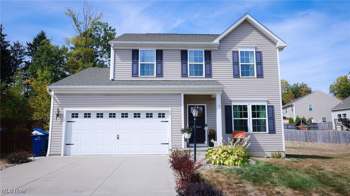 Come take a look at75 Glenwood Cir. in the sought after Tallmadge SD that was thoughtfully crafted for entertaining and family living! This well-maintained home offers an open floor plan with durable LVP flooring throughout the main level. It boasts an eat-in kitchen with a spacious peninsula, stainless steel appliances and walk in pantry. The kitchen also opens to an airy dining room with cathedral ceilings. Or you can indulge in al fresco dining on your custom low-maintenance Trex deck which is equipped with an outdoor TV and multiple outlets for your entertaining dreams. Experience outdoor living for longer months with the installed pergola which includes a louvered roof to shield you from those summer showers, retractable motorized screens for optional added privacy and lighting for quiet evenings. Listen to the tranquil waterfall or watch the fish in your private man-made pond. Then relax at the firepit or jump into the hot tub, complete with a motorized lighted gazebo cover.
With a blend of sophistication and everyday comfort, the current owners thought of everything; even adding automatic lights in the powder room for your guests and in the updated laundry/mudroom, garage and pantry for everyday convenience. Also on the first floor, there is an inviting family room with plenty of natural light. Upstairs, retreat to the generous primary bedroom with custom walk-in closet and en suite bathroom outfitted with a double vanity, large tile shower featuring an upgraded frameless door and double shower heads. The upstairs is rounded out by two bedrooms, a full bathroom and a loft which gives you incredible versatility. If you’re planning on more guests or growing your family, the full basement is another perfect space for expansion with a rough-in plumbing ready for full bathroom.
This inviting home sits on a quiet cul-de-sac and has one of largest lots in the development and is equipped with solar powered Ring Security. Book your showing now!