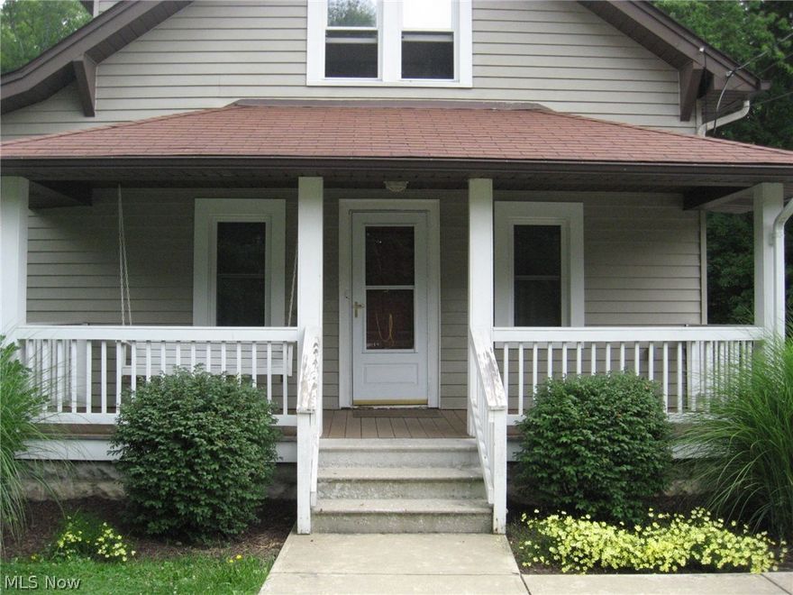 An extraordinary setting situated on the southeast edge of North Perry Village's, 100 acre Townline Park with Lake Erie frontage! Direct access to the lake and utilization of park facilities. Landlord covers water, sewer, trash removal, basic cable television services and even lawn & landscaping maintenance! A charming, well maintained home with picture window views of Lake Erie! Hardwood flooring, generous room sizes, cozy front porch, covered deck and patio. No garage yet ample storage in full, walkout basement and ample parking area.  Electric and gas budget info on file.