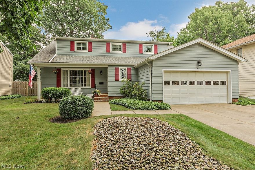 Desirable Cape Cod in area of quality South Euclid homes. 2 bedrooms on each floor, all are of ample size. Your choice of using master bedroom on 1st or 2nd floor. Roof torn off  & replaced in May, 2019. Move-in ready! Picture window in living room affords lots of light. Duplex fireplace in living & family rooms. Ample white Cabinets in kitchen. Family room with sliders to patio with privacy fence. Large recreation room in basement. Large recreation room in basement. Replacement windows. Enjoy coffee on front porch. Quiet, residential side street. Conveniently located with access to main roads, downtown Cleveland, University Circle cultural hub, Legacy Village.