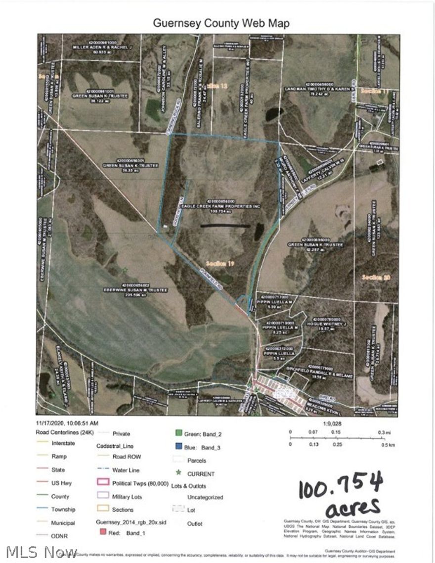 140.754 Acres on Plainfield Rd & Early Rd.  Parcel  420000656000 & 420000132000. Newcomerstown EVSD.  Minerals do not transfer.