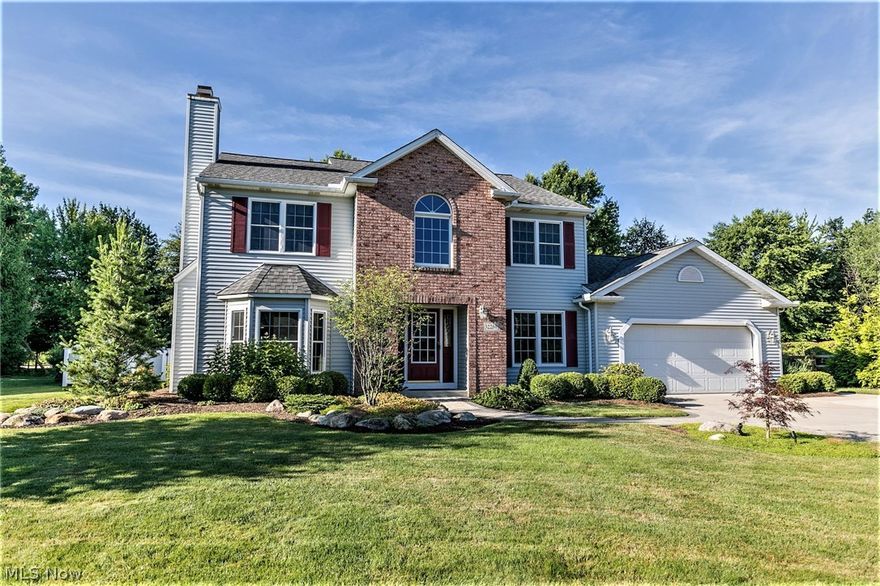 This home will delight your senses! With a perfect blend of space, fantastic attention to detail and updated for today's lifestyle. This 4 bedroom home has been transformed by the original owners and includes a complete kitchen renovation, remodeled baths, a freshly finished basement, and gorgeous outdoor entertaining area with a heated in ground pool w/auto cover, hot tub, and awesome paver patio.  It is situated on a private lot with abundant, mature landscaping that provides unparalleled beauty and privacy (and no rear yard neighbors). This home has been meticulously maintained and updated, and is in near perfect move in condition. The Family Room offers a direct vent gas fireplace, hardwood flooring, and is large enough to accommodate large family gatherings. The Kitchen has furniture grade maple cabinets, hardwood flooring, gleaming granite countertops, and top of the line stainless steel appliances. With four bedrooms on the 2nd floor, this home has the space your growing family