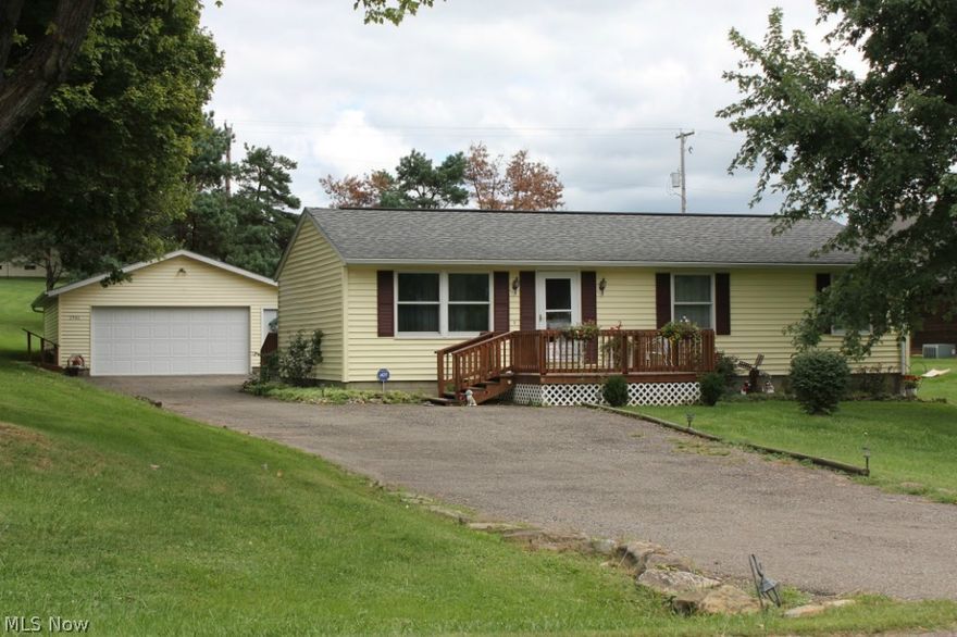 A beautiful ranch house perfectly situated on a little over 1/2 acre of rolling green grass.  You'll enjoy the freshly painted rooms and eat-in kitchen featuring modern oak cabinets, new flooring, ample counter space with all newer appliances.  There's plenty of room in the wide open dry basement with enough height for imaginative home owners who want to envision and build a basement rec room. There is a nice redwood-like deck on the back with enough room for grilling out or warm weather parties.  There is a $23.27 Newton Twp. Light Assessment fee per half.