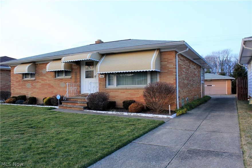 Well Maintained One Owner Three Bedroom Ranch.  Move-In Condition. Detached Brick Garage.  Close to transportation and shopping.