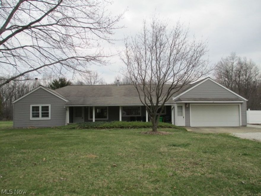 WELL MAINTAINED 3 BR 1 BA RANCH w/4 car garage in Green.  Awesome location close to shopping, restaurants and highway.  Same owner for over 30 years w/many updates.  Updated bathroom, furnace, electric, siding and more.  Oversized 2 car attached garage w/extra storage and has a 2 car detached garage.  Enjoy the large covered front porch or sit on rear patio and enjoy the pond & wooded private views.  Located on a dead end street.  This ranch has so much to offer and is a steal under $120k in Green.