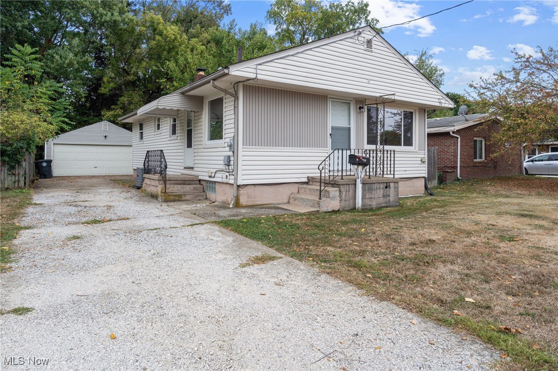 Welcome to 1088 Battles Ave in Akron! This updated 3-bedroom, 1 bath ranch-style home is move-in ready with NEW windows, furnace, central air, and hot water tank. The kitchen is a chef’s dream featuring new countertops, cabinets, sink, flooring, and NEW appliances, including a new stove, new refrigerator, and new dishwasher. The bathroom is fully remodeled with a new vanity, mirror, cabinet, bathtub & surround, and laminate flooring. Refinished hardwood floors and new laminate in the kitchen and bath add warmth throughout. Glass block windows in the basement, fresh paint, updated lighting, and a detached 2-car garage with side entrance provide comfort and convenience. With basement walkout access to the backyard, this home offers charm, upgrades, and functionality all in one! Schedule your private showing today! Owner-occupied Buyers only.