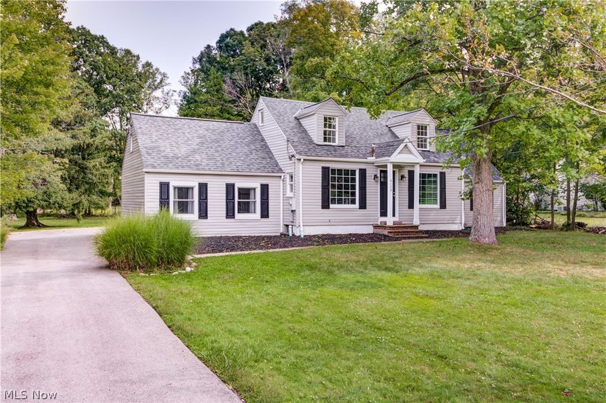 Also being offered as a Rental, see MLS 4243517 Wonderfully renovated cape cod in one of NE Ohio’s most sought after areas, minutes from everything! Enter the front door to a welcoming open floor plan with areas that are private, marrying the entertaining space with private spaces perfectly. Over 2300 sq. ft. Of living, 3 bed/ 3 full bath, private master suite, large kitchen, cozy family room, living area, dining area, 3 car garage on just under an acre! The kitchen has been updated w/solid wood shaker cabinetry, granite counters, subway tile backsplash, top of the line stainless appliances, including range, microwave, dishwasher, & a smart refrigerator! The family room has vaulted ceilings & a sliding door looking out over the deck & amazing views of the rear yard! The
open floor plan features a cozy family room w/vaulted ceiling, gas fireplace, built-ins, & sliding doors opening to amazing views of the rear yard, deck, & patio. The 1st floor also has a welcoming living room, open dining room, full bath, laundry room, mudroom, 2 bedrooms, including the first floor master suite w/a custom walk-in shower, double vanity & walk-in closet! The 2nd floor includes a large private guest suite, w/a renovated full bath w/tiled bathtub. Plenty of storage in the basement. The exterior has sweeping views of a picturesque landscape. Everything updated in 2019; all new flooring, mechanical, electrical, plumbing, furnace, a/c, water heater, windows, New roof! You will love this one!