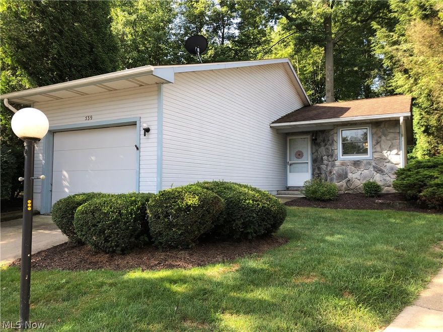 Very Desirable condo in one of Woosters most desirable communities. Two bedrooms and 1 bath with a 1 car garage and private patio off the dining room. Ready for your finishing touches. Great location and price. All appliances to remain.