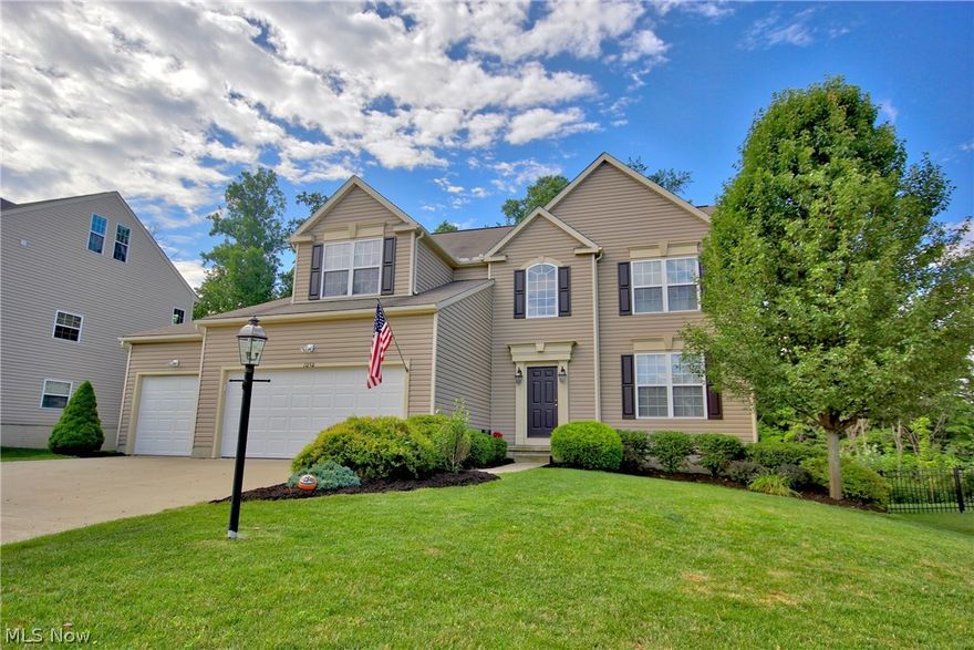 Welcome to 1050 Kings Cross Dr. in beautiful Bayberry Estates! Enter this meticulously landscaped 4-bedroom, 3-full bath, 1-half bath, 3-car garage home to a sun-filled, 2-story foyer leading to the open, spacious kitchen with morning room, large family room with fireplace, all overlooking the back yard, deck, patio, and wooded view - perfect for everyday and entertaining. Elevated ceilings throughout, this open and airy home has a formal dining room, 4 large bedrooms, and very generous walk-in closets. The full finished basement has it all! Large, comfortable family/entertainment space with a bar, crafting area with built-ins, a full bathroom, and storage area. Located on a cul-de-sac, the home's 3-car garage has bump-out area, several freshly painted rooms, new window headers in April 2017, and HWT replaced in January 2016. Along with the Bayberry Estates clubhouse, pool, exercise room, playground, and walking trail - this home is the one!