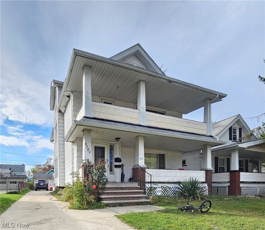 Great investment opportunity that's priced to sell!! Both units have two bedrooms, one bath. Full basement with separate gas meters and updated electric panels, as well as separate laundry hook-ups and a working toilet in the basement. The upstairs unit is vacant and has a newer kitchen. Just needs paint & new carpet. The property does need some work but the owner is not able to do it. Selling AS IS. It's conveniently located near highways, shopping, and restaurants."