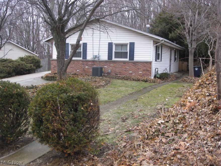 Priced to sell!!!Great 3 bdrm ranch with 2 bathrooms. Well maintained with lots of updates. Newer windows, roof, siding, furnace and central A/C. Well built home with poured concrete basement walls. 1 car garage with an addition storage shed. Enjoy the secluded large covered back patio. Basement rec room with fireplace. Motivated seller, Contact agent for showing.