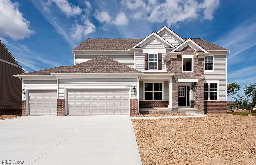 Brand new Pulte home ready for quick move-in in prestigious Waterford Crossing! This popular design includes a grand two-story foyer with wrought iron railings, a two-story great room with dramatic wall of windows, a private home office/den and a formal dining room perfect for holidays and entertaining.  The spacious kitchen is complete with a large center island, granite countertops, stainless steel double ovens and cooktop, walk-in pantry and rich hardwood floors.  The sunroom is a beautiful extension of the home with plenty of light from an abundance of windows. The second floor has an oversized owner's suite with spa-like bathroom including tile flooring, dual sinks with granite countertops and tile shower. The secondary bedrooms feature a jack and jill bath and bedroom 3 boasts it's own private bath perfect for overnight guests or a teen suite! This home sits on a quiet cul-de-sac and offers a 3-car garage, beautiful exterior and great view of common area. Don't miss this value fo