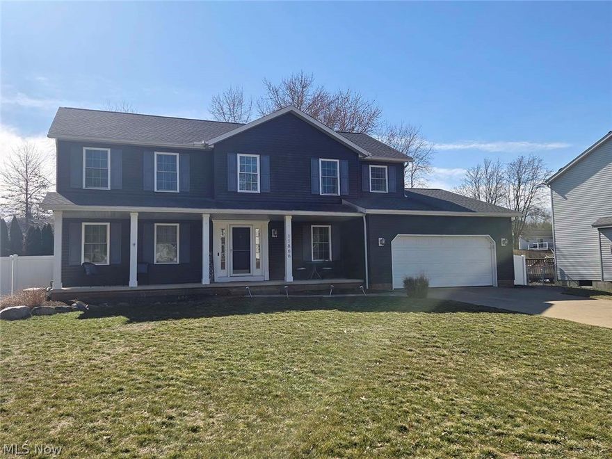 Nestled at the end of a quiet cul-de-sac and situated on two lots totaling .58 acres, this beautiful home offers the perfect blend of space, comfort, and thoughtful updates. With 2,476 square feet of finished main-level living space plus an additional approximately 560 square feet of finished lower level, there is truly room for everyone and everything. From the moment you step inside, the open concept design draws you in. The spacious kitchen flows effortlessly into the eat-in dining area and inviting living room, where a cozy fireplace sets the tone for relaxed evenings at home. A formal dining room provides the perfect setting for hosting gatherings. Dedicated main-level office, a half bath, and a convenient laundry room round out the functionality of this floor. Upstairs, a welcoming common area greets you before leading to the generous primary suite, complete with a full en-suite bath and walk-in closet. Two additional nicely sized bedrooms and a full bath ensure comfort for family and guests alike. The partially finished lower level expands your living options with a versatile den, office, craft room, or potential bedroom, along with a family room, half bath, and dedicated storage space. Direct access to the two-car attached garage from the lower level adds a layer of everyday convenience that is hard to beat. Step outside and discover your own private backyard oasis. The large deck, equipped with a natural gas grill, and above-ground pool is made for summer entertaining, while the fully fenced backyard offers privacy & peace of mind. Updates include new siding, gutters, and downspouts in 2017, a roof in 2020, HVAC in 2019, and replacement windows in 2021. The home is serviced by well and sewer. Opportunities like this do not come along often. Schedule your private showing today and make this incredible home yours.