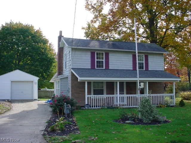 Shows great! All remodeled! 2016 new carpet, 2009 new furnace & AC, 2005-2016 all windows except 1, main roof 2002, front porch added 2013, hot water tank 2016! Rear patio and partially fenced yard! Remodeled kitchen w/refrigerator, stove & dishwasher! 1+ detached garage and concrete drive! Note property goes behind fence and to the side. Insulation added! Bath remodeled 2015! City water & sewer!