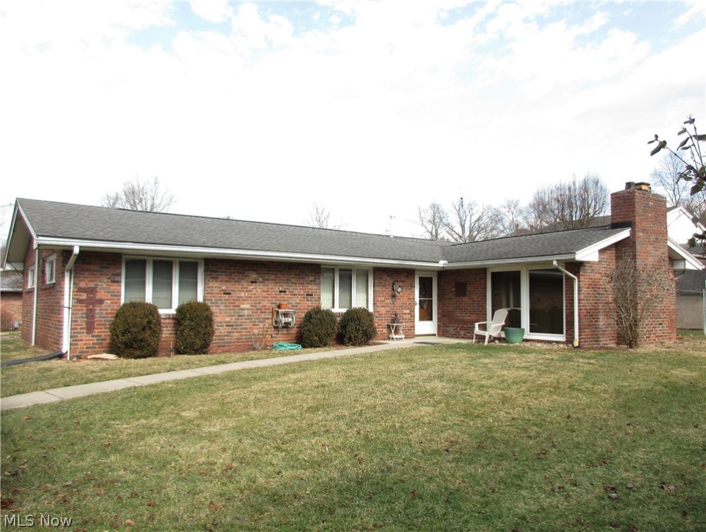 One floor convenience at its finest! This 3 bedroom, 2 bath brick home in the North Hills area is on a large level lot and ready for its new owner. It features a new fiberglass door with let it glass welcoming you to the slate floor in the foyer and hallway. The spacious living room offers a propane gas log fireplace on a full brick wall and two large windows for lots of light flowing throughout. The living room is open to the dining room which also has a new large window to the backyard. The convenient Galley style kitchen offers refinished maple cabinets with new hardware, newer appliances, a Jennaire cooktop, newer countertop, and a wine fridge. There is also space for a dinette area. The master bedroom features a fabulous new master bath with tile shower and double bowl vanity. Two additional bedrooms, a cute retro bath and a first floor laundry checks off all the boxes. With newer HVAC, a two car garage and a fenced yard with a large storage building this home is move-in re