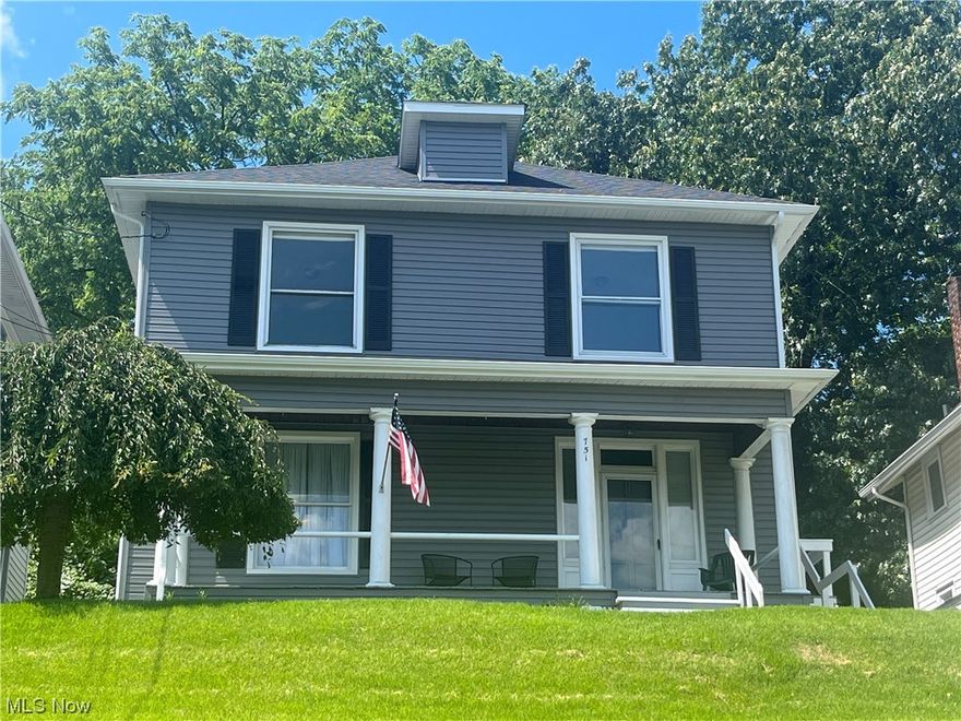 Charming Two Story Ready to move your family into! Home features new Roof and Siding in 2022, as well as 5 bedrooms and two kitchens! Home is in excellent condition with many new updates including many new floor coverings throughout. Nice oak eat-in kitchen on main floor as well as a first floor master bedroom and full bath, upstairs features 3 to 4 more bedrooms and a second kitchen-Yes this home could and has been duplexed. Rent the Second floor which has it own entrance and make your payment, live on the main floor! Lovely covered front porch, off street parking and outbuilding to store your goodies!