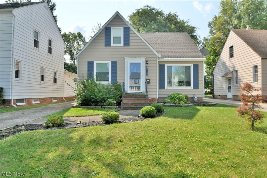 Welcome home to this lovely Cape Cod offering 1,194 finished sq. feet. Updated eat-in Kitchen and bathroom, with all appliances staying! Spacious living room and bedrooms. Oversized lot with a 2 car garage just had a new roof put on 2021, other updates include newer windows and roof on the house in 2015, updated electrical panel. The basement offers storage as well as a laundry and utility area. Schedule your tour today!