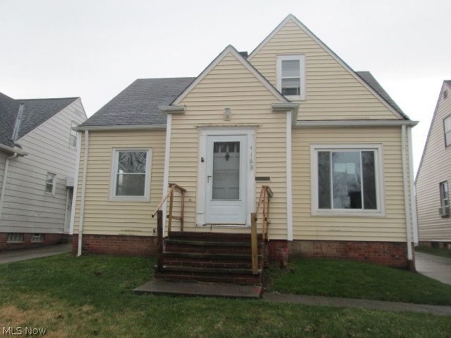 Cute three bedroom bungalow. Large rooms with a nice flow. Partially finished basement. Two car detached garage. Just a little paint and elbow grease and this home will shine again! FHA Insured IE Repair Escrow.