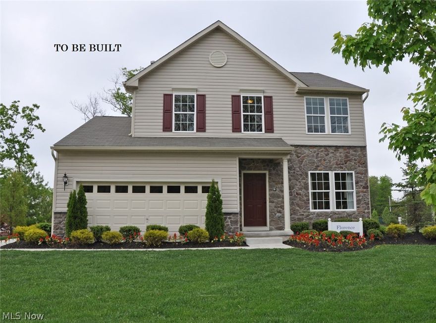 The Florence- Outside, this home features a concrete drive, impressive exterior, and a 2-car garage on a premium homesite. Inside, this open floor plan features a foyer, formal living or dining room and convenient 1st floor powder room. Continue into the Great Room that is open to the large kitchen, featuring maple cabinets, & dinette- Great for entertaining the whole family!  Upstairs has 3 bedrooms that include a private owner’s retreat with walk-in closet and private bath.  Also upstairs, enjoy the flex space of the open loft, which can be turned into a 4th bedroom.  Even more space is in the full basement. Each home is BuiltSMART Guaranteed for a lifetime of energy cost savings, and each one carries Ryan Homes comprehensive 10-year warranty- You can't get that with a resale home!  Your new home can be completed in as little as 4 months! Please visit our Cranberry Creek Model for more information.