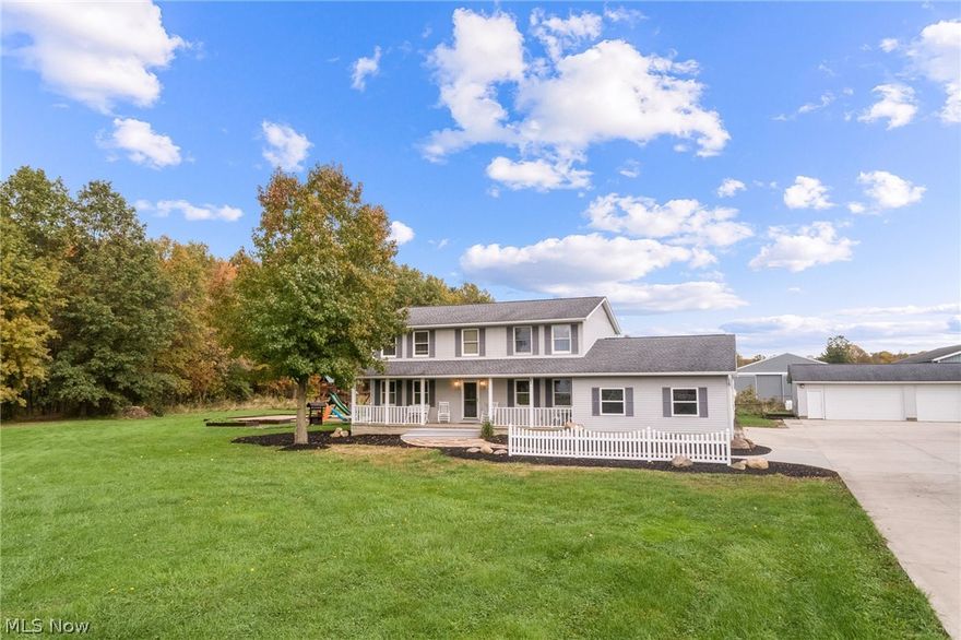 This GORGEOUS 4 bedroom, 2 1/2 bath home, 2 car attached garage has everything you need for country living!!!! Situated on over 13 acres and features many updates throughout!!! The Kitchen boasts stainless steel appliances and 2 islands... Relax on the freshly painted back deck in the screened in Gazebo and enjoy the country life! Glamour master bedroom featuring spacious bath and custom walk in closet! This home also has an additional 3 car garage and 3 other huge outbuildings to meet all of you farming needs 15,722sq ft of outbuilding space...Could also easily be transitioned for horses!  Concrete throughout is commercial grade designed for heavy loads (8 in thickness). Newer roof and heat pump furnace Schedule your showing today!!!!