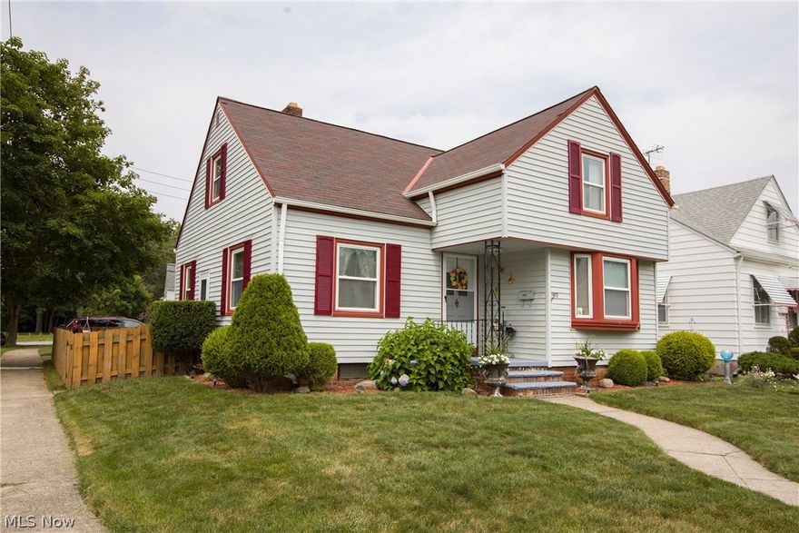 Old Brooklyn's Finest Plymouth Road! 3 bedroom, 1 bath Cape Cod. Living room. Eat-in oak kitchen with appliances that stay. Sun room bedrooms and first floor bath. Large upstairs bedroom with plenty of closets, knee wall storage and a sitting room. Finished rec room and laundry area in the basement. Backyard patio, 2 car detached heated garage and fenced in yard. 100 amp breakers. Overlooks Harmody Park and Treadway Creek Trail. Call to schedule your showing.