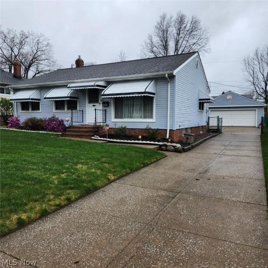 Great first floor living on the south side of Parma. This 3/4 bedroom ranch features a large formal dining room with built in shelves and chandelier. Comfortable living space with hardwood floors. and neutral colors. Functional kitchen with ceramic flooring. Updated bathroom with a deep soaking tub. Master bedroom has updated outlets with usb ports. Low level rec room and additional bonus room could be used as bedroom, office, playroom. Newer panel box, glass block windows. Updated siding, furnace, air, and some windows. Covered patio with gas grill, beautiful, fenced yard. large two car garage with smart opener.