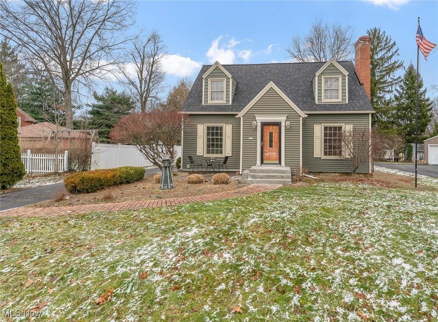 Welcome to this inviting 3-bedroom, 1.5-bath Cape Cod that blends classic charm with modern updates. Step into a cozy foyer that opens to a warm and welcoming living room complete with a fireplace. The kitchen boasts granite countertops with lots of workspace, dishwasher, range, microwave and refrigerator all this flows nicely into a formal dining room, ideal for gatherings and everyday meals. The waterproofed basement is plumbed for a bathroom, glass block windows and ready to be finished, offering excellent potential for additional living space. Outside, enjoy exceptional parking with a 2-car garage plus a carport accommodating up to 3 vehicles. A huge shed provides plenty of storage, while the nice backyard with a private deck offers a peaceful space for outdoor enjoyment. Some major updates include, roof, electric, furnace and air conditioning, hot water tank plus the waterproofing from Ohio State Waterproofing.