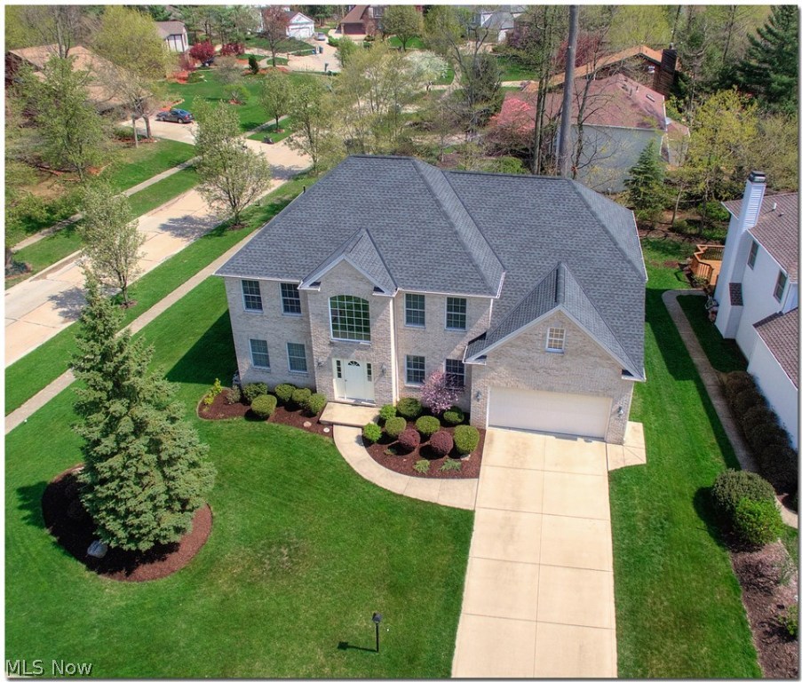 Newer Built Brick Front Custom Colonial that includes a elegant design & built with only the finest of materials for enduring quality throughout, situated on an oversized partially treed lot that includes a Gazebo & newer stamped concrete patio for relaxing! Enter to a grand 2 story foyer that includes a gorgeous wrought iron spindled staircase...You will also see pride of ownership that will shine through, this HOME IS PERFECT FROM START TO FINISH! Cook will love the gourmet maple kitchen w/all appliances included, ample counter & cabinet space w/large dinette that is light filled and open to the 2 story family room that includes walls of glass & marble romantic/warming fireplace for that final perfect touch. Much sought after 1st flr Den & Laundry! Volume ceiling ad to the already amazing owner's suite & glamour style bath. Spacious bedrooms throughout. Extra deep basement for endless possibilities/rec room. Possible bonus space that could be finished above the garage. Unbelievable h