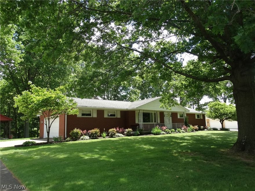 The ranch you’ve been waiting for.  This quality built brick three bedroom two full bath home offers excellent room sizes and a wonderful treed lot.  You’ll be delighted to have an attached two and a half car garage plus a detached garage workshop  which measures 12x20.  As you enter the home you’ll be impressed with the 25x14 living room with newer carpeting. The kitchen dining area with wood burning stove provides a warm and inviting area, you’ll enjoy the newer French door refrigerator, and convection range. Counter tops and sink are granite and make this an enjoyable spacious kitchen.  This floor plan is versatile and you could use this as a sitting room off of the kitchen you decide. The remodeled first floor bath is a delight.  Large deep closet in bath has potential for a first floor laundry. The finished rec room features a home theater (equipment to be purchased separately) the quality finishes of this room are outstanding. Hurry call today to view.