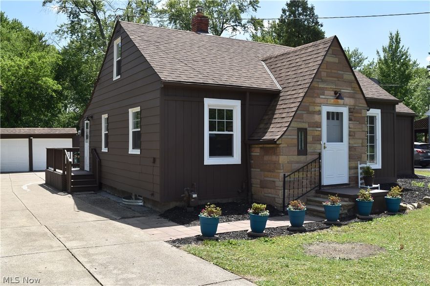 Charming 3 bedroom 1.5 bath ranch on a .56 acre lot in Oakwood Village! Updates include Electrical, Roof, Furnace, Central Air, and Hot Water Tank (within the last 5 years). Basement has been waterproofed with transferrable warranty. The kitchen and bath have recently been updated. The living room features a bay window and is open to the dining room. The inviting sun room overlooks the picturesque yard. The walk up attic offers ample storage & has potential to be finished and turned into a 4th bedroom/bonus room. Newer half bath in clean & large basement which features glass block windows throughout. 2 car garage with opener and extra storage space. Zoned both residential and commercial- schedule a tour today!