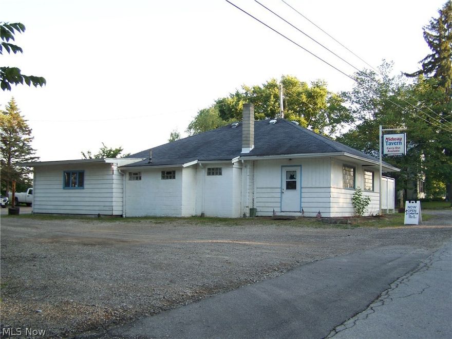 Tremendous opportunity-Run whatever business you prefer while you conveniently live next door, or purchase as an investment with much upside potential. Dragway 42 reopened Spring of 2017 and is less than 2 miles (2 minutes) down the street. Pay no income tax for quite a while. Building, business is operating currently as a restaurant/bar with a patio, 2 large coolers, 3 freezers, deep fryer, stove, D1-D2-D3 liquor license and more. Parking for 25 cars. Multiple out buildings. Price includes the adjacent .5 acre parcel (#013-14C-27-010), to the north, with septic system and mobile home. House, to the south, originally built in 1900, but completely gutted right down to studs and added on to, increasing its size by 672 sq. ft., and completely and beautifully remodeled inside and out--2003. Includes the addition of a master bedroom, master bath and enlarged kitchen-a must see.