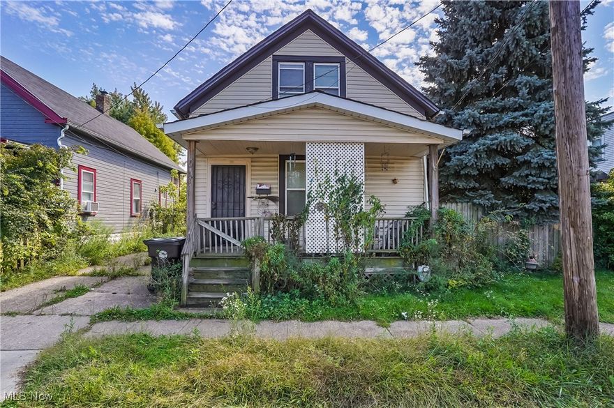 7713 Guthrie Avenue, Cleveland, OH 44102 is a 3 bedroom home with one full bathroom, sunroom, bonus room on the 2nd floor and great sized Living Room with wood burner on a double sized lot with fenced yard! 1,128 sf lof living space plus there's a basement to utilize however you wish. This is a sweet home with great elements that you truly should not miss out! Investors are welcome, but absolutely NO assignments and this property is a court ordered sale and only subject to Court Approval so please perform all due diligence PRIOR TO PLACING YOUR OFFER and that includes any inspections by Contractors and/or Inspectors BY REGISTERED APPOINTMENTs ONLY!! Take your dad, your contractor, your buddy, your inspector, your friend, your mom or whomever you need to make a great decision on this home! ....but do not miss out on this rare opportunity! Call listing agent with any questions or offers. Please remember to add "SUBJECT TO COURT APPROVAL" on any offers.  Larger double lot than typical for the area. No Subject to besides Court Approval. No utilities to be turned on for any reason. Court Ordered Sale. Cash Only, no DSCR loans because that is not cash and is still subject to their regs! Buyer to receive Fiduciary deed.