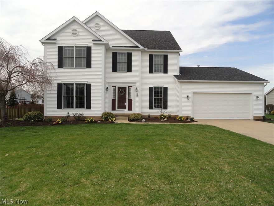 Lovely,pristine, well maintained Colonial situated on .46 acres, offering over 2166 sq ft of living space in desirable Regent Park.  Foyer with ceramic tile leads to formal living room and formal dining room.  Cozy family room with beautiful stone gas fireplace opens to the spacious eat-in kitchen with bay window, big breakfast bar, built in desk and sliding doors to large deck with a remote controlled Sunsetter awning  overlooking the  deep backyard including a landscaped island with swing included .  Second floor has four bedrooms and two full baths that includes a master suite with cathedral ceiling & private glamour bathroom plus a walk in closet with plenty of storage space .  New roof in 2015.  Full basement with 952 sq ft ready to finish.  Large 2 car attached garage with extra storage space. Close to Keyser Park , Portage Crossings, Blossom Music, Route 8, schools and Cuyahoga Valley National Park plus it's located in the Woodridge School District!  Call today!