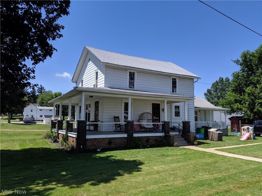 Lovely 3 bedroom home on a corner lot.  Wrap round porch for those cool summer evenings.  Laundry room on the main floor.  2 full baths.  Updates include: New flooring in kitchen '19, roof '16, septic line '14, hot water heater '18, new boiler systems lines '18, new sub-pump '19.  This home has much to offer.