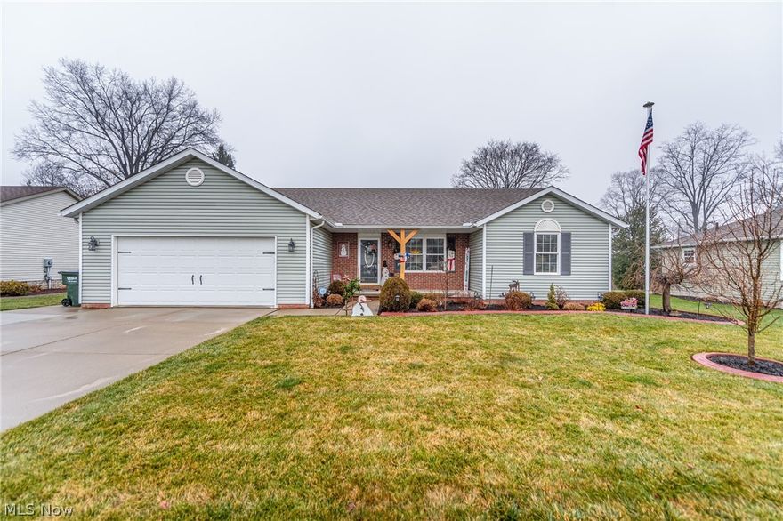 Beautiful maintained ranch home available for a new family.  You won't be disappointed with this lovely home.  Spacious living room with laminate floors, the eat-in kitchen offers granite counters, island, appliances, and a wine/coffee bar.  The sliding doors off of the eating area lead to a screened in porch that overlooks the fenced in back yard with a large shed for storage.  The split floor plan is pleasing to most with the master bedroom and bath on one side with the first floor laundry room and on the other side, two spacious bedrooms and another full bath.  The basement offers plenty of space for storage and is plumbed for another bath, you just need to finish the way you like. Updates in last 3 years include:  Landscaping, screened in porch, fenced in yard, extra parking pad, island, granite counters, all new kitchen appliances, laminate floors in living room, barn door on wine/coffee bar, master bath vanity, tile shower and floor, main bath glass shower doors, floor and light,