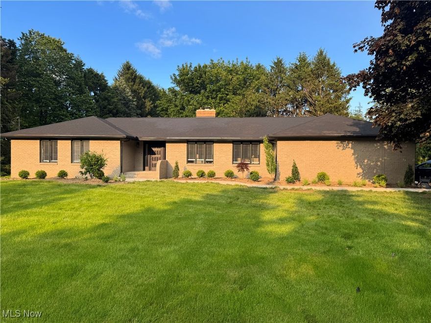 If you’ve been looking for a home that’s completely remodeled and move-in ready with over 7 acres in an ideal location and great school district, you’ve found it! Welcome to 425 S. Hametown Rd! This all brick ranch home has it all… a custom eat in kitchen with a large island, an executive office with built-ins and a Murphy door, three completely updated bedrooms and bathrooms, a new patio built to entertain, and redesigned landscaping including a butterfly garden. The main level laundry makes one-level living a breeze! Everything from floors to paint to lighting has been thoughtfully updated to suit modern tastes and preferences. The finished basement doubles the living area of the home and boasts tons of storage, a large entertainment space, and two additional areas that are being used as a playroom and gym. The property also includes a pole barn that has been used for storage and a chicken coup. It’s minutes from shopping, schools, parks and has easy highway access so it offers a one-of-a-kind opportunity to homestead while also having your favorite pizza place around the corner. Other features include a new water heater (2025), full water line replacement (2024), reverse osmosis water filtration (2024), new roof (2021), and new HVAC (2024). Schedule your showing today!