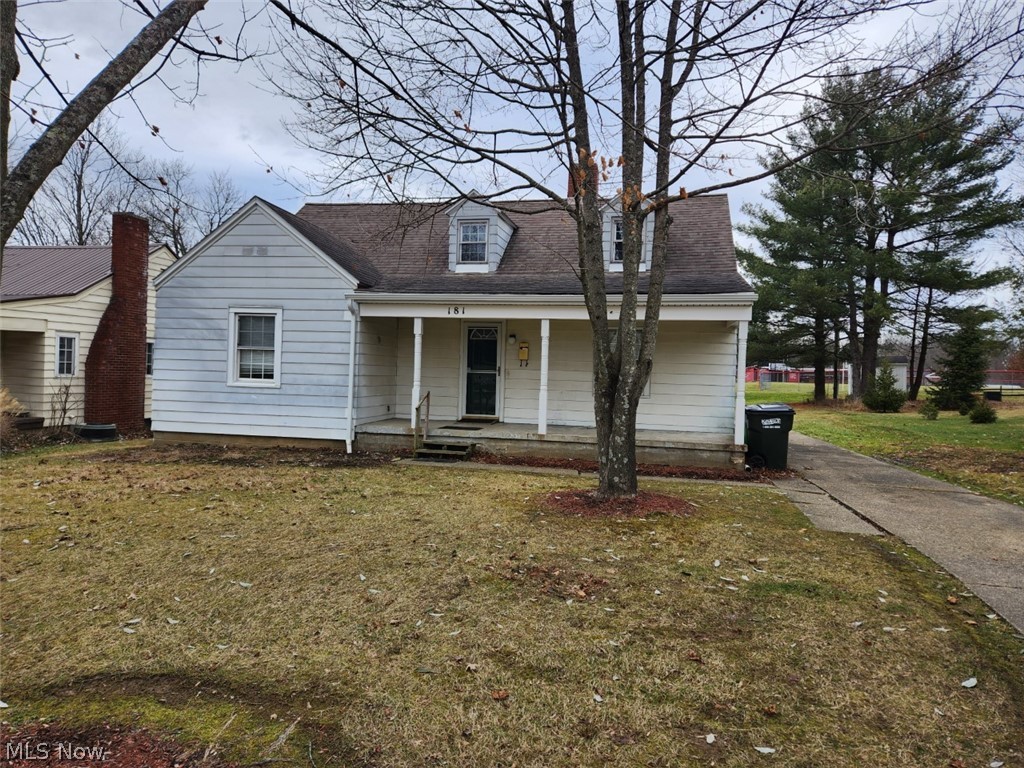 2-bedroom cape cod located in the heart of New Concord. The possibility for a 3rd bedroom by finishing the attic. Convenient location close to schools. Large yard. With some updates this home would be perfect! Basement has and Everdry system that is transferable and renewable every November.