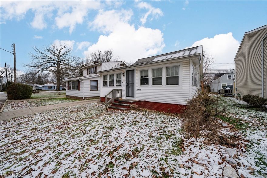 This low-maintenance 3-bedroom, 1-bath cape cod on a quiet street could be the perfect home for a first-time home buyer or an investor looking for a low-maintenance property to cashflow.  The expansive first floor offers plenty of natural light in the oversized living room with attached dining room featuring built-ins.  The kitchen has been remodeled.  Two bedrooms and the full bathroom round out the first floor.  The 3rd bedroom is on the 2nd floor.  Additional features include a very large enclosed porch that faces the back yard and low-maintenance vinyl siding.  All mechanicals are in good working order: HWT 2015, furnace + AC 2015. Take advantage of Euclid's newly built state-of-the-art schools.