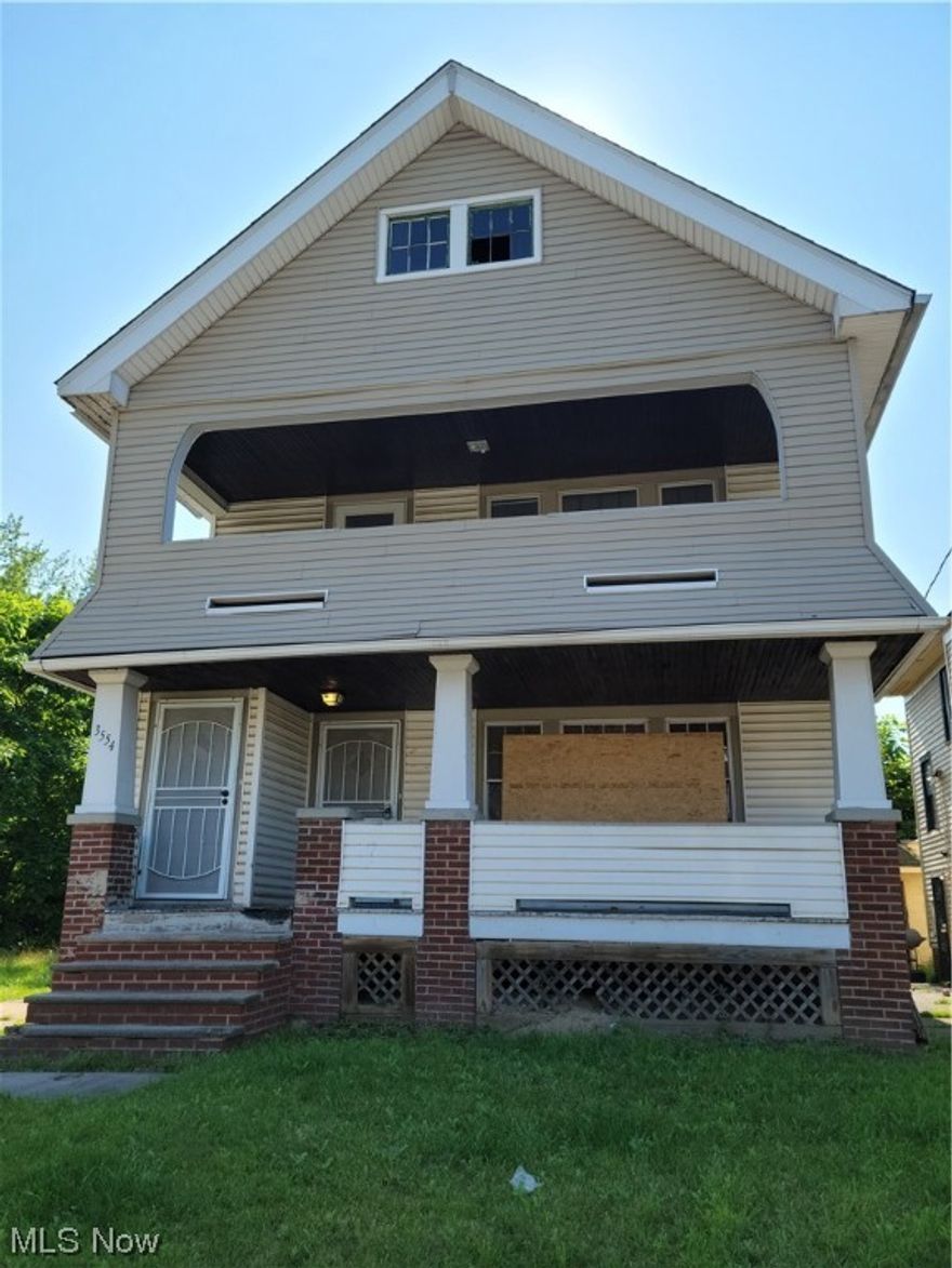 CALLING ALL INVESTORS!!  This multi-family home consists of up and down units, each with 2 bedrooms and 1 bath. A large and specious attic can be finished for an additional bonus space or for a 3rd bedroom to be created for the upper unit.  Market rents in this area are averaging $800-$900 per unit.  This home will require some rehab work and the seller is selling the home AS IS.