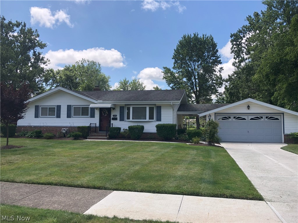Seller request all offers be submitted by noon on Monday July 29th 2024. Welcome to this charming 3-bedroom, 1.5-bath ranch home located in the heart of Olmsted Township. This beautifully maintained property boasts stunning hardwood floors throughout, providing a warm and inviting atmosphere. The recently updated kitchen features brand new Quartz countertops, updated appliances and tiled floors, offering both style and durability. The full bath, updated in 2022, includes a modern walk-in shower, ensuring a fresh and contemporary feel. A finished lower level rec. room with bar and half bath add extra living space for all. Working from home or need some privacy and quiet? The lower-level office/den provides the perfect solution. The spacious yard will give you room to play, garden or even installing that dream pool.
Additional highlights of this home include an updated electric panel (2022), a roof that's only 10 years old, vinyl siding and newer windows, an E-Z Breathe air exchange system that promotes a healthy living environment. All kitchen appliances, washer and dryer are included, making this home move-in ready. Situated within the award-winning Olmsted Falls School System and benefiting from no RITA taxes, this property is a fantastic find. Don’t miss the opportunity to view this wonderfully cared-for home – schedule your visit today and make it your own!